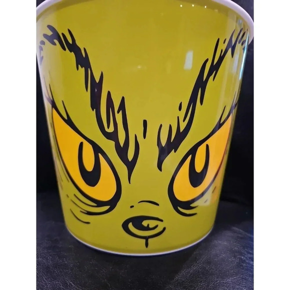 CHRISTMAS GRINCH FACE POPCORN BUCKET 9.5 INCHES WIDE/8 INCHES TALL - BRAND NEW - Picture 4 of 8